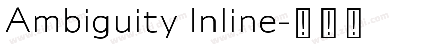 Ambiguity lnline字体转换